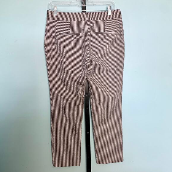 Ann Taylor Seersucker Devin Fit Ankle Pant Size 2 - Picture 7 of 7